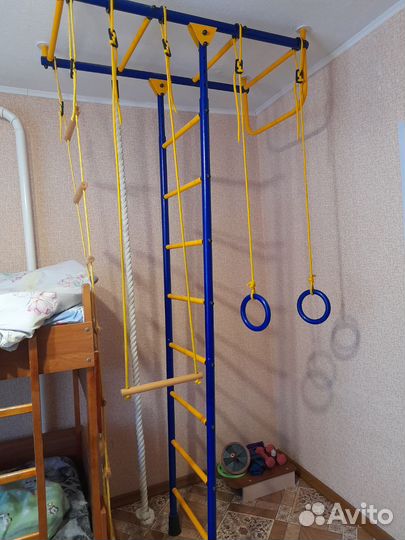 Шведская стенка кольца и канат в подарок