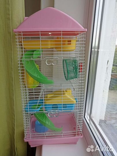 Клетка для джунгарского хомяка 2х этажная