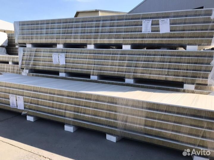 Сендвич панели минвата 100мм