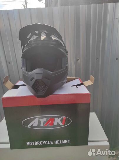 Мото шлем кроссовый