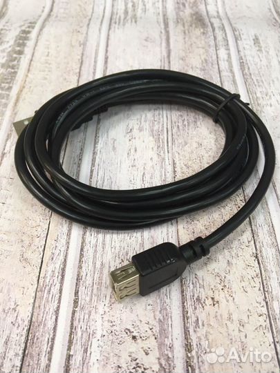 Кабель удлинитель AM/AF,длина 1.8 PF 4503,черный