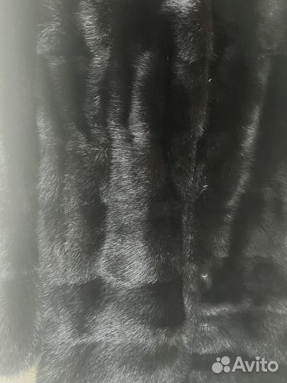 Шуба норковая с капюшоном