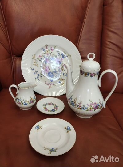 Тарелка под торт из сервиза и др. (ГДР)