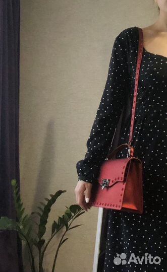 Сумка красная женская