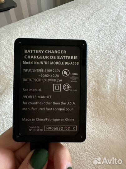 Зарядка на фотоаппарат lumix