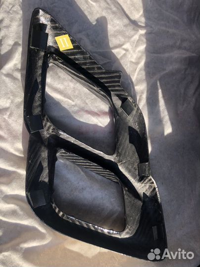 Накладка насадка левая Khann выхлопа Lexus LX570