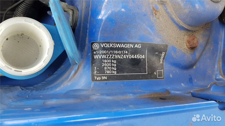 Разбор на запчасти Volkswagen Polo 2001-2005