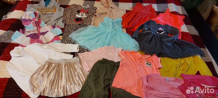Вещи пакетом для девочки 110 116 см