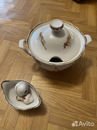 Сервиз столовый набор посуды тарелки блюдо