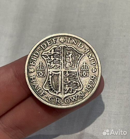 1/2 кроны 1929 Великобритания