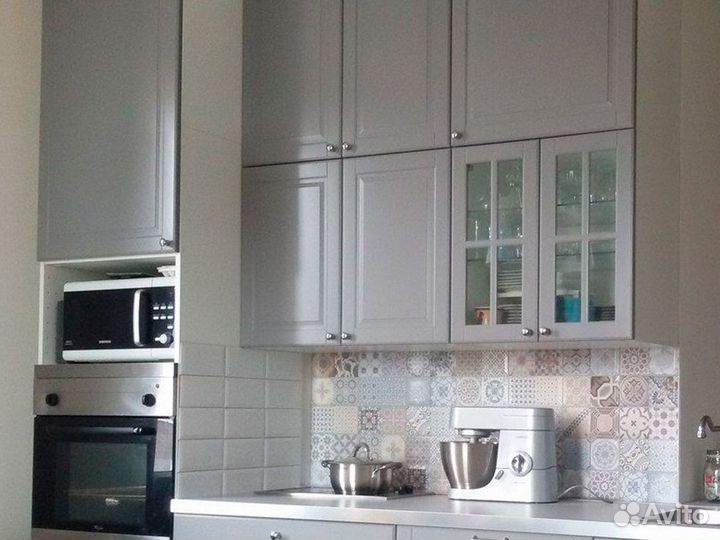 Кухонный гарнитур Серый глянец