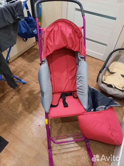 Детские санки коляска