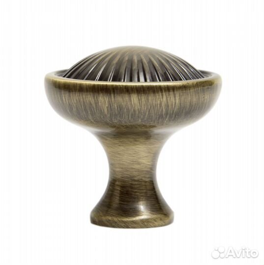 Ручка-кнопка брашированная старинная бронза RC118B