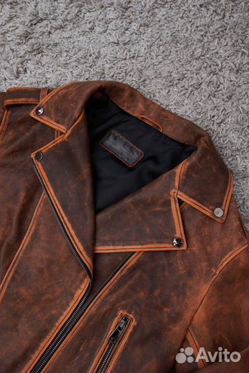 Кожаная куртка натуральная косуха