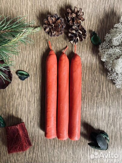 Свечи восковые катанные