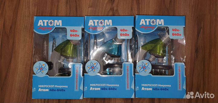 Микроскоп Микромед Атом 40x-640x игрушка