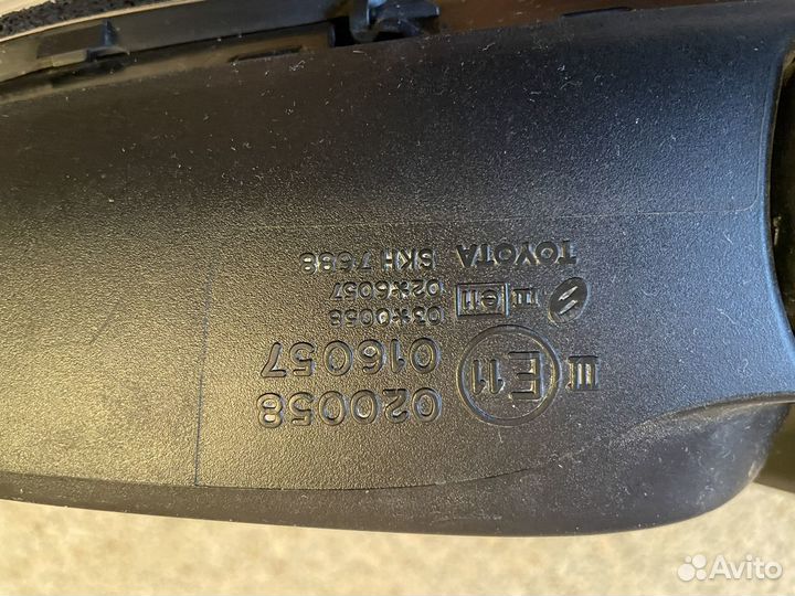 Зеркало правое toyota