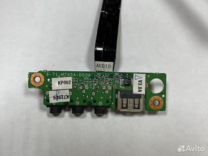 Доп плата USB, audio для ноутбука DNS W765t