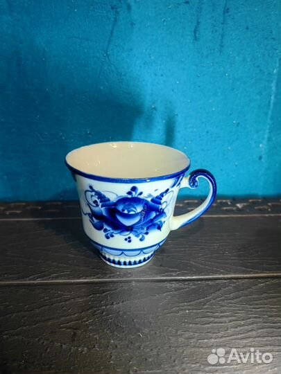 Винтажная кружка Гжель