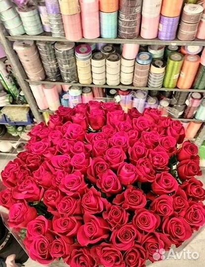 Высокие розы Доставка цветов