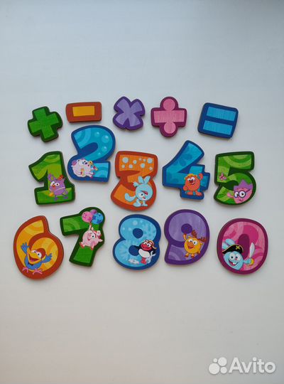 Смешарики цифры магниты