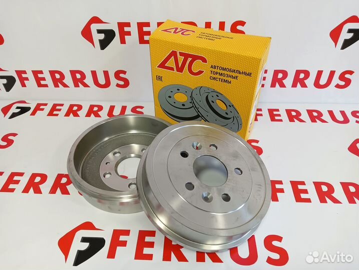 Зад.Тормозной барабан 2шт Duster Kaptur Arkana