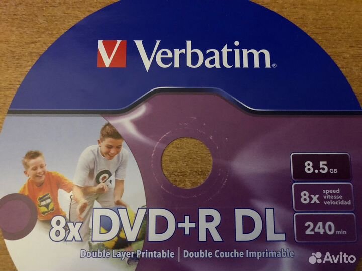Болванка dvd r dl 8,5 GB printable 20 штук