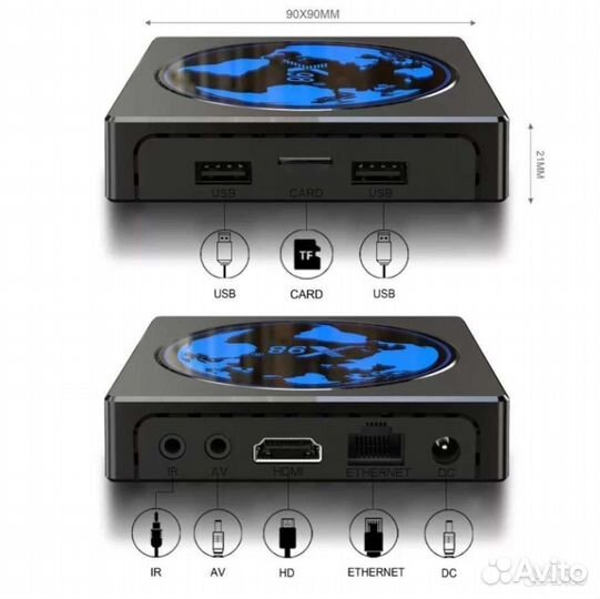 Смарт тв приставка X 98 mini 4/64 (под ключ)