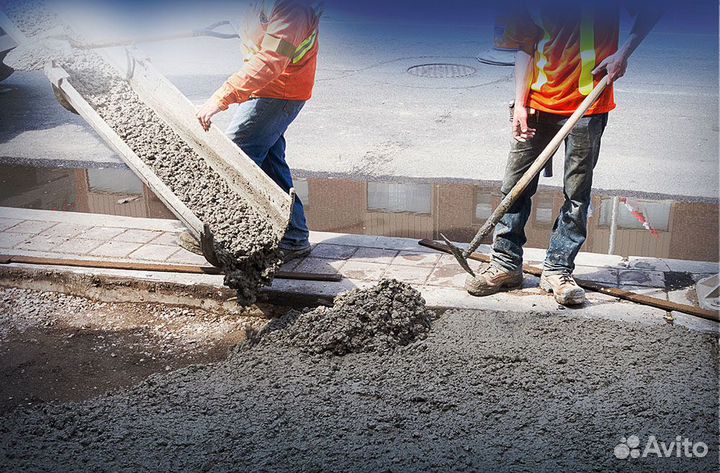 Раствор, бетон лента