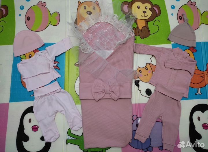 Конверт, комплект на выписку весна лето