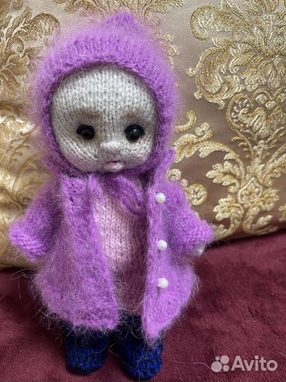 Кукла пупс вязаная