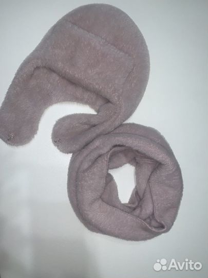 Шапка ушанка и снуд (комплект)