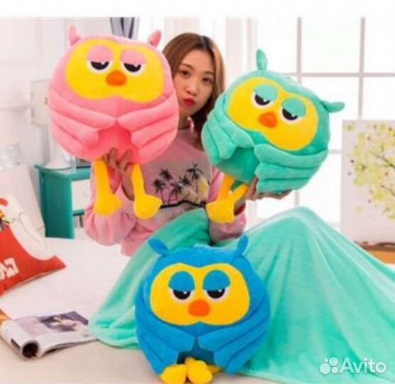 Мягкая игрушка с пледом