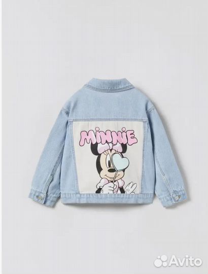 Куртка джинсовая для девочки с микки 104