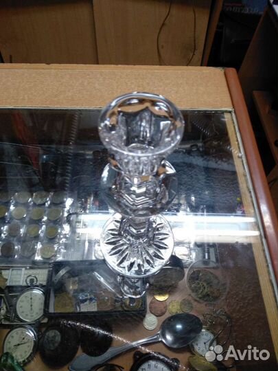 Подсвечник хрустальный СССР