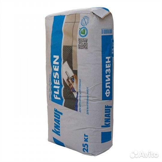 Клей для плитки Кнауф Флизен цемент С0, 25 кг