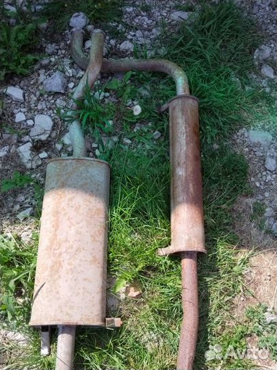 Топливный бак на ваз 2115 и глушитель