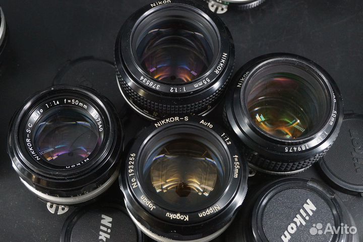 Объективы Nikon F мануальные, неавтофокусные