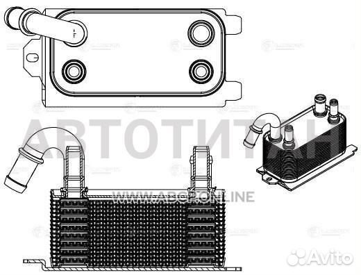 Радиатор масляный Ford Focus III (11) /C-Max (10)