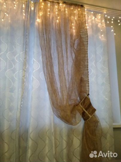 Тюль, ламбрекен, держатели для штор