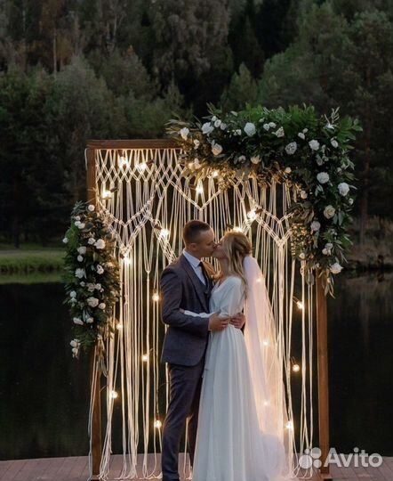 Свадебная арка макраме