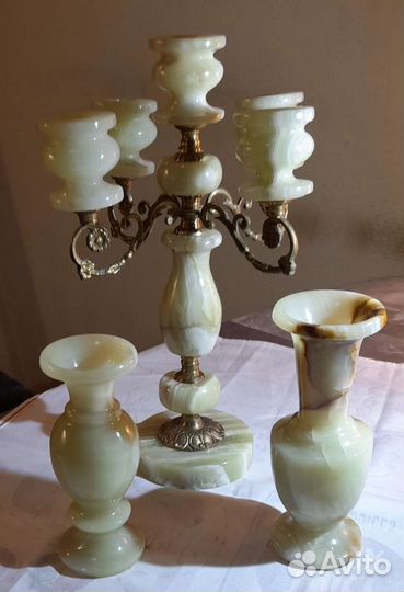 Подсвечник из оникса