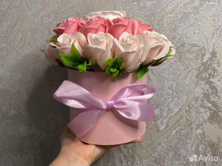 Букет из мыльных роз