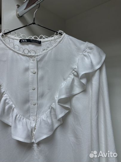 Блузка белая zara