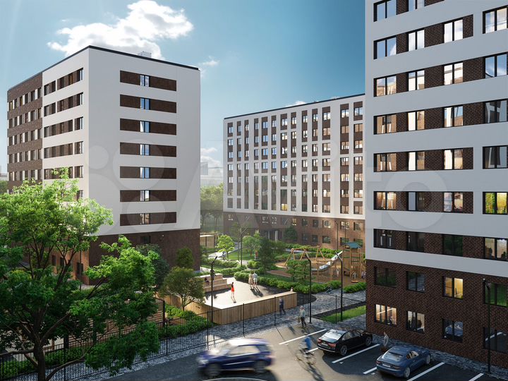 2-к. квартира, 52,4 м², 1/9 эт.