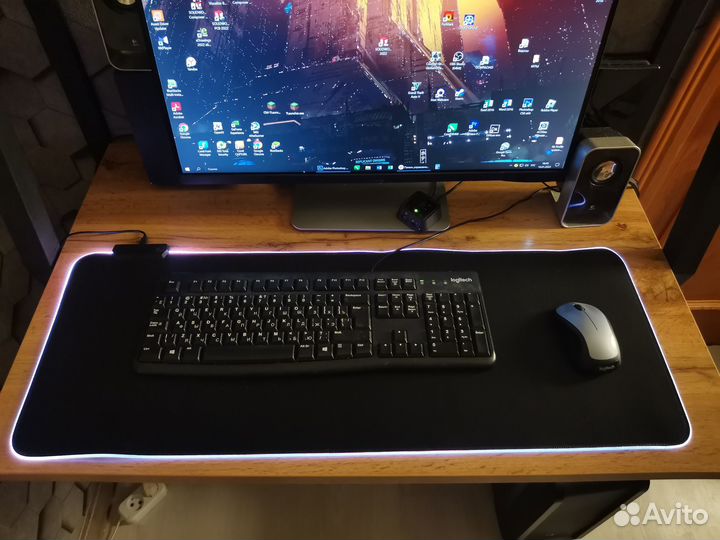 Игровой коврик для мыши с подсветкой