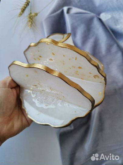 Салфетница с горным хрусталём