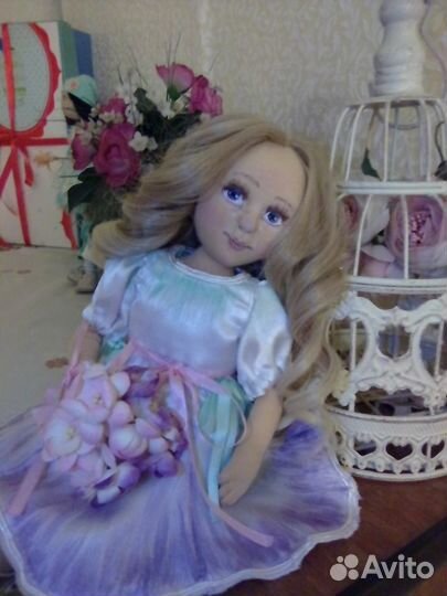 Кукла текстильная интерьерная ручной работы