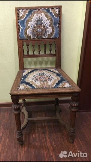 Старинный дубовый стул 19 века