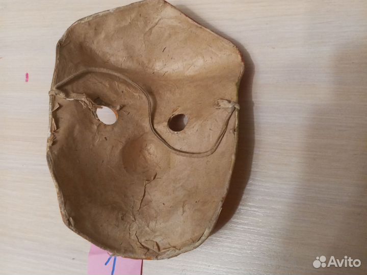 Карнавальные маски(папье-маше) 2шт